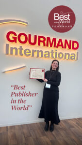 Alexandra Papadakis, Publisher, Winner of Best Publisher in the World at the Gourmand Awards